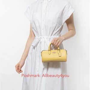 NWT - Free Shipping - Coach Mini Lacey Yellow Crossbody Bag